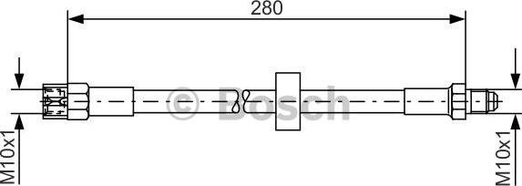 BOSCH 1 987 476 117 - Спирачен маркуч vvparts.bg