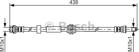 BOSCH 1 987 476 181 - Спирачен маркуч vvparts.bg