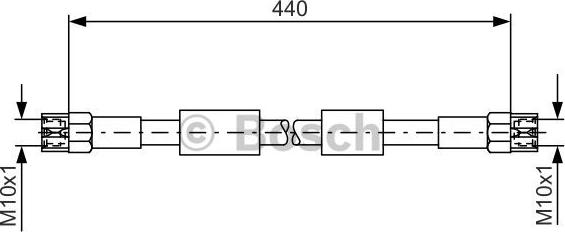 BOSCH 1 987 476 139 - Спирачен маркуч vvparts.bg