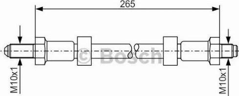 BOSCH 1 987 476 123 - Спирачен маркуч vvparts.bg