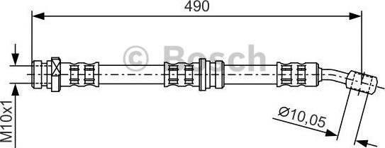 BOSCH 1 987 476 896 - Спирачен маркуч vvparts.bg