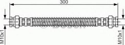 BOSCH 1 987 476 893 - Спирачен маркуч vvparts.bg