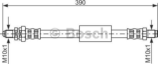 BOSCH 1 987 476 840 - Спирачен маркуч vvparts.bg