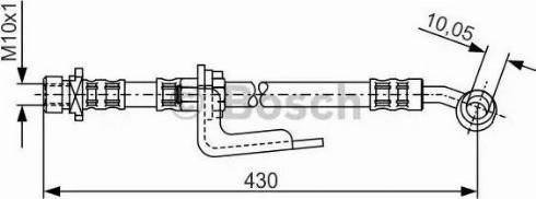 BOSCH 1 987 476 848 - Спирачен маркуч vvparts.bg