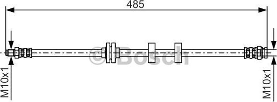 BOSCH 1 987 476 860 - Спирачен маркуч vvparts.bg