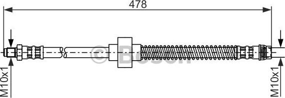 BOSCH 1 987 476 868 - Спирачен маркуч vvparts.bg