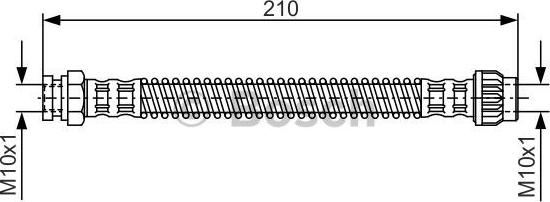 BOSCH 1 987 476 867 - Спирачен маркуч vvparts.bg