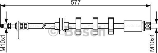 BOSCH 1 987 476 809 - Спирачен маркуч vvparts.bg