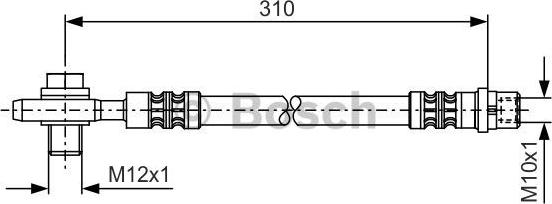 BOSCH 1 987 476 308 - Спирачен маркуч vvparts.bg