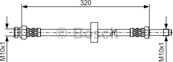 BOSCH 1 987 476 317 - Спирачен маркуч vvparts.bg