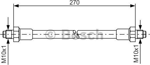 BOSCH 1 987 476 389 - Спирачен маркуч vvparts.bg