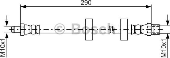 BOSCH 1 987 476 334 - Спирачен маркуч vvparts.bg