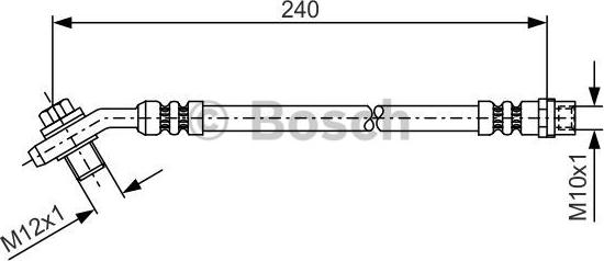 BOSCH 1 987 476 332 - Спирачен маркуч vvparts.bg