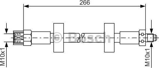 BOSCH 1 987 476 337 - Спирачен маркуч vvparts.bg