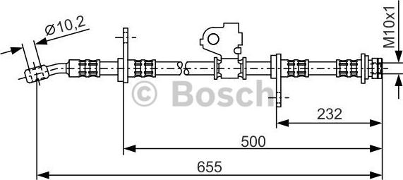 BOSCH 1 987 476 322 - Спирачен маркуч vvparts.bg