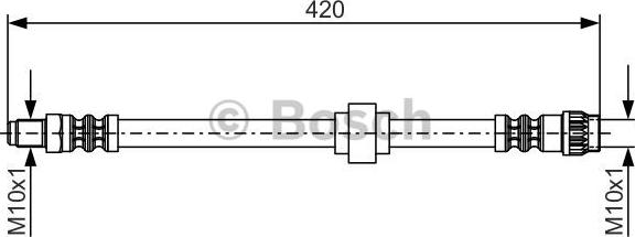 BOSCH 1 987 476 704 - Спирачен маркуч vvparts.bg