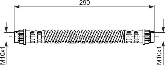 BOSCH 1 987 476 702 - Спирачен маркуч vvparts.bg