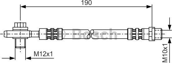 BOSCH 1 987 476 719 - Спирачен маркуч vvparts.bg