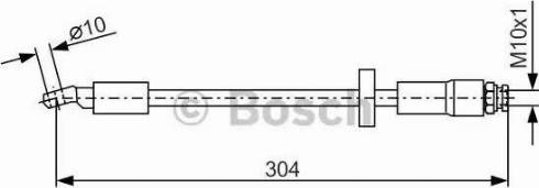 BOSCH 1 987 476 739 - Спирачен маркуч vvparts.bg