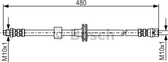 BOSCH 1 987 476 778 - Спирачен маркуч vvparts.bg