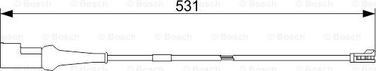 BOSCH 1 987 473 551 - Предупредителен контактен сензор, износване на накладките vvparts.bg