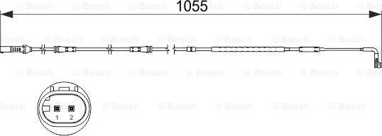 BOSCH 1 987 473 506 - Предупредителен контактен сензор, износване на накладките vvparts.bg