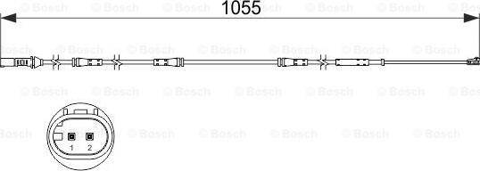 BOSCH 1 987 473 508 - Предупредителен контактен сензор, износване на накладките vvparts.bg