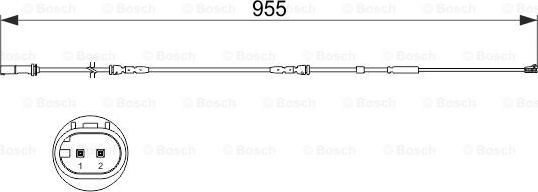 BOSCH 1 987 473 511 - Предупредителен контактен сензор, износване на накладките vvparts.bg
