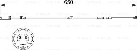 BOSCH 1 987 473 513 - Предупредителен контактен сензор, износване на накладките vvparts.bg