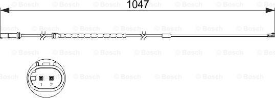 BOSCH 1 987 473 512 - Предупредителен контактен сензор, износване на накладките vvparts.bg