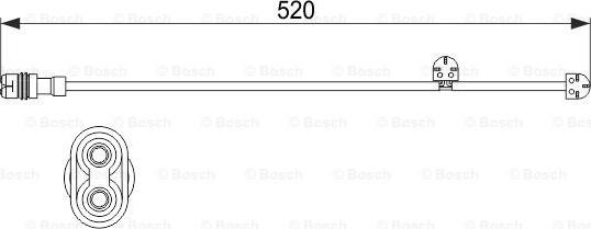 BOSCH 1 987 473 533 - Предупредителен контактен сензор, износване на накладките vvparts.bg