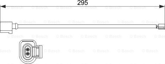 BOSCH 1 987 473 527 - Предупредителен контактен сензор, износване на накладките vvparts.bg