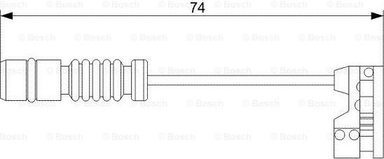 BOSCH 1 987 473 008 - Предупредителен контактен сензор, износване на накладките vvparts.bg