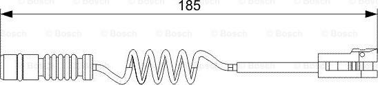 BOSCH 1 987 473 007 - Предупредителен контактен сензор, износване на накладките vvparts.bg