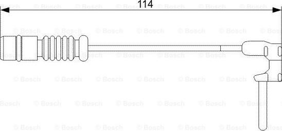 BOSCH 1 987 473 011 - Предупредителен контактен сензор, износване на накладките vvparts.bg