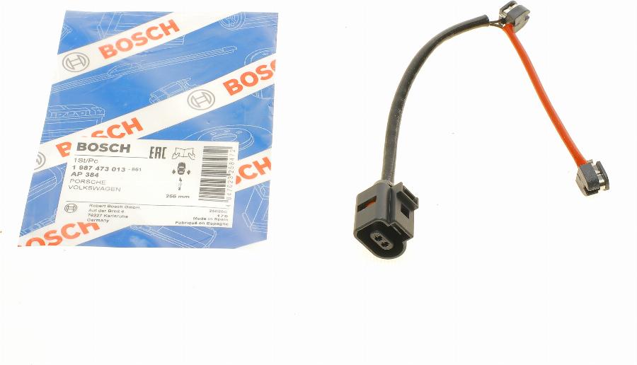 BOSCH 1 987 473 013 - Предупредителен контактен сензор, износване на накладките vvparts.bg