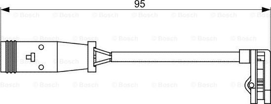 BOSCH 1 987 473 036 - Предупредителен контактен сензор, износване на накладките vvparts.bg