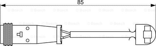 BOSCH 1 987 473 038 - Предупредителен контактен сензор, износване на накладките vvparts.bg