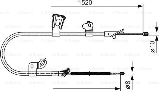 BOSCH 1 987 477 918 - Жило, ръчна спирачка vvparts.bg