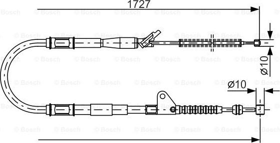 BOSCH 1 987 477 410 - Жило, ръчна спирачка vvparts.bg