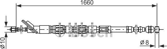 BOSCH 1 987 477 411 - Жило, ръчна спирачка vvparts.bg