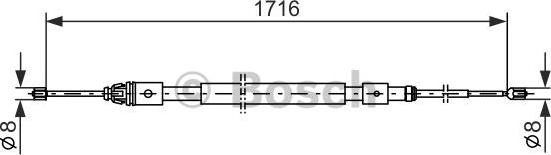 BOSCH 1 987 477 599 - Жило, ръчна спирачка vvparts.bg