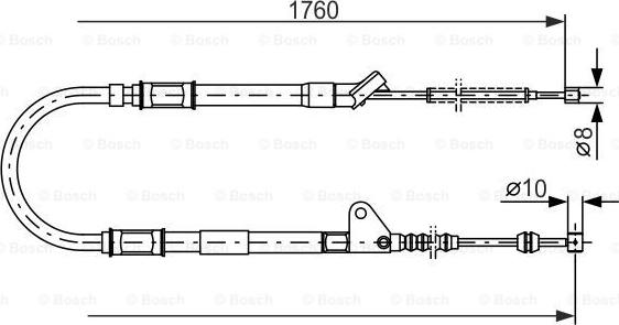 BOSCH 1 987 477 541 - Жило, ръчна спирачка vvparts.bg