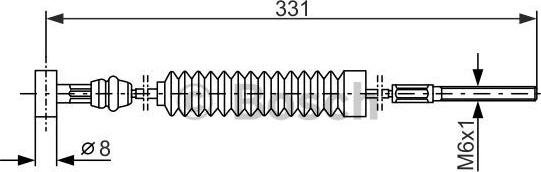 BOSCH 1 987 477 539 - Жило, ръчна спирачка vvparts.bg