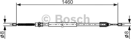 BOSCH 1 987 477 646 - Жило, ръчна спирачка vvparts.bg