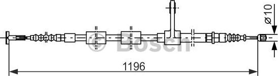 BOSCH 1 987 477 621 - Жило, ръчна спирачка vvparts.bg