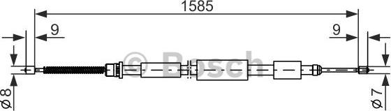 BOSCH 1 987 477 079 - Жило, ръчна спирачка vvparts.bg