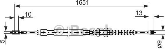 BOSCH 1 987 477 077 - Жило, ръчна спирачка vvparts.bg