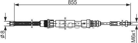 BOSCH 1 987 477 148 - Жило, ръчна спирачка vvparts.bg