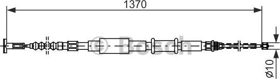 BOSCH 1 987 477 827 - Жило, ръчна спирачка vvparts.bg